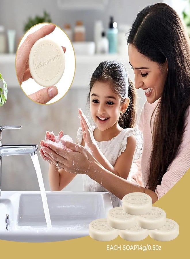 DincherBel Hotel Soap Bars - 0.5 oz 50 Capsules Individual Round Soap (Travel Size) – Bulk Toiletries for Airbnb/Motel/Guest Bathrooms - Image 4